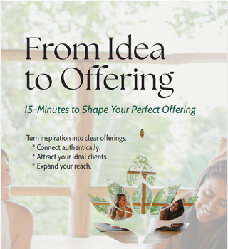 WORKSHEET - From Idea to Offering