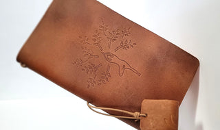 Tree Pose | Leather Notebook Cover | Earth