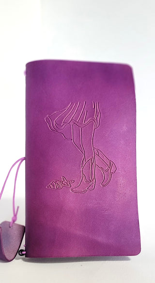 Coastal Cowgirl | Leather Notebook Cover | Amethyst