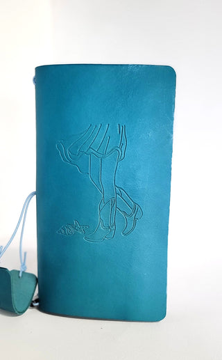 Coastal Cowgirl | Leather Notebook Cover | Ocean