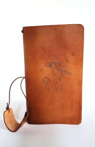 Mushrooms | Leather Notebook Cover | Earth