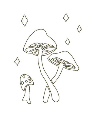 Mushrooms | Leather Notebook Cover | Cilantro
